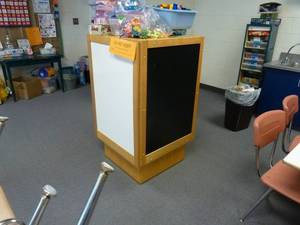lot 77 image: Room 161 Cube Cabinet 4 Side Work Boards