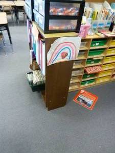 lot 86 image: Shelf Unit Wood 2 Shelves 48