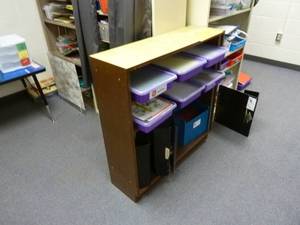 lot 98 image: Room 146147 Wood Shelf Unit 36