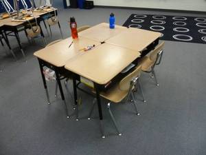 lot 133 image: Room 174 Student Desks x 4