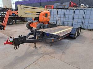 lot 6 image: 16 Dual Axle Tilt-Bed Flatbed Trailer