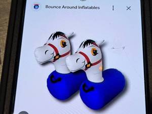 Lot of (2) Size Small Pony Hops Bounce Around Inflatables