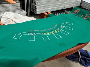 Lot of (1) Black Jack Felt Game Board
