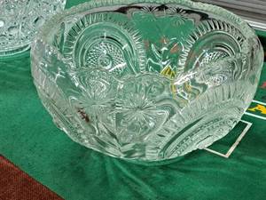 13 Glass Punch Bowl