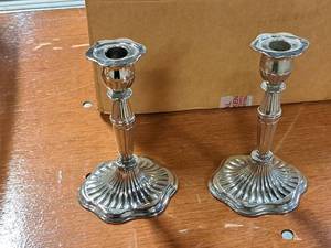 Lot of (2) 8 Candleholders