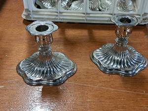 Lot of (2) 4 Candleholders