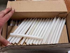 Lot of (162) Koch Originals CR-250 6 Candle Wax Refill  Short