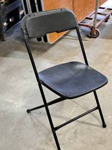 Lot of (10) PlasticMetal Folding Banquet Chairs