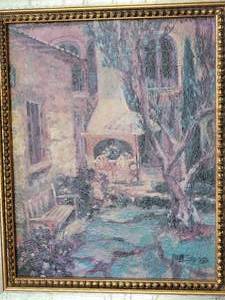 Allayn Stevens Serene Courtyard Framed Print