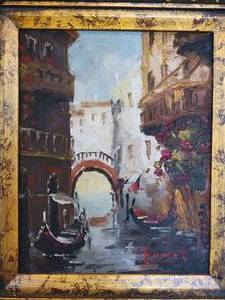 Serene Venetian Canal Framed Art Print
