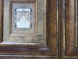 Ornately Framed Wine Bottle Labels