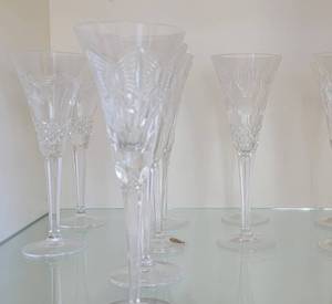 Waterford Crystal Champagne Flutes  lot of 10
