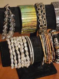 Lia Sophia Cuff & Beaded Bracelets  lot of 11