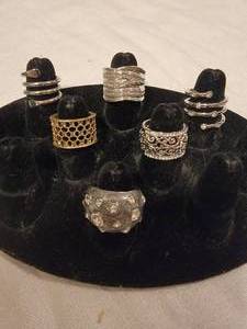 Shimmering Cigar Band Fashion Rings  Kiam Family  Lia Sophia