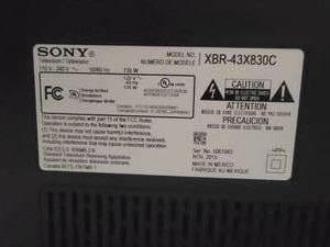 Sony 43 LED HDTV XBR-43X830C
