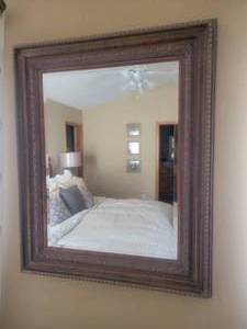 Baroque Carved Wood Frame Wall Mirror