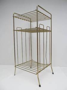 lot 10 image: Mid Century Brass Wide Side Table