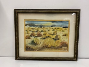 lot 80 image: Signed Original WatercolorGouache Painting by Listed Artist Audrey Mae Dygert (1922-2010) - Bumper Crop