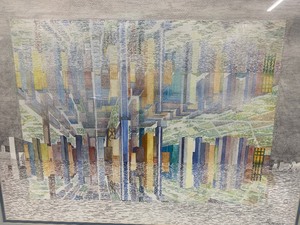 lot 145 image: Vintage Framed Signed Original Watercolor Optical Cityscape Painting - G. Lindahl