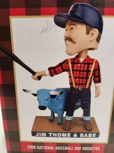 lot 200 image: MN TWINS Jim Thome Paul Bunyan Lumberjack Bobblehead
