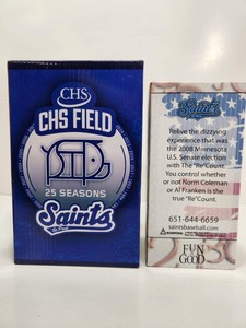 lot 197 image: Pair of Bobblehead Figures Saint Paul Saints & Re-Count 