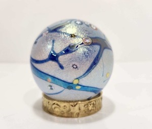 lot 194 image: Hand Blown Millefiori Glass Ball