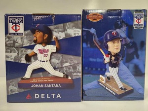 lot 195 image: Group of 3 MN TWINS Bobblehead Figures