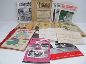 lot 151 image: LARGE Lot of Vintage Railroad Memorabilia, Books, Paper etc