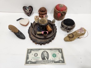 lot 223 image: Great Lot of Antique Pin Cushions etc