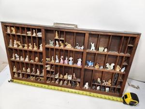 lot 232 image: Old Vintage Printers Tray FULL Of Miniatures
