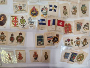 lot 252 image: Collection of Antique Tobacco Silk Trading Cards