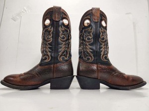 lot 254 image: DURANGO Leather Cowboy Boots - Mens Size 9.5