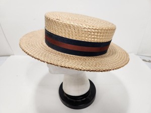 lot 324 image: Excellent Vintage Straw Boaters Hat & Cane