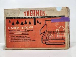 lot 285 image: Like-New or New Vintage THERMOS Camp Stove in Original Box