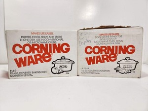 lot 277 image: 2 Pieces of New in Box Vintage Corning Ware