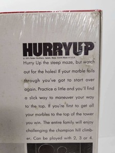 lot 288 image: Vintage 1971 Parkers Brothers HURRY UP Marble Race Game - Factory Sealed