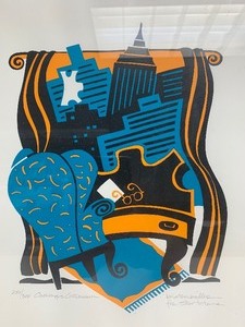 lot 154 image: Framed Signed Lithograph for Star Tribune - Challenges Continuum by Kristen Miller