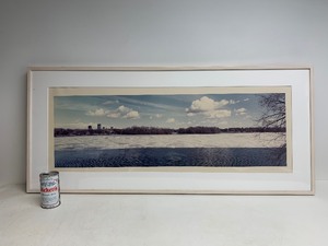 lot 168 image: LARGE Framed Vintage Skyline Photo