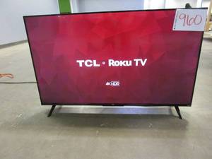 lot 960 image: TCL 43 Class 4-Series 4K UHD HDR Smart Roku TV  43S455