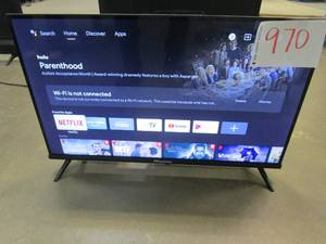 lot 970 image: Hisense - 32 Class A4 Series LED HD Smart Android TV 32A4H