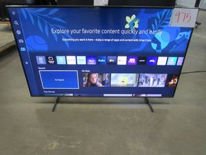 lot 975 image: Samsung - 50 Class Q60B QLED 4K Smart Tizen TV ModelQN50Q60BAFXZA (RESERVE $400)