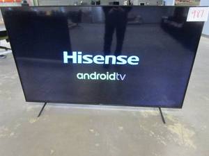 lot 987 image: Hisense 75-Inch Class H6570G 4K Ultra HD Android Smart TV with Alexa Compatibility (75H6570G, 2020 Model) (LIGHT SCRATCH UPPER RIGHT HAND OF SCREEN)