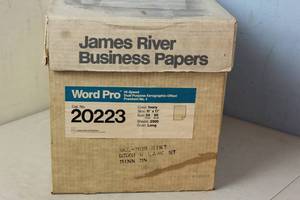 lot 46 image: 1 Case (5 Reams) James River Word Pro 11 X 17 Ivory 2,500 Sheets 20223