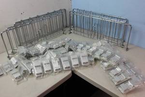 lot 83 image: 6 X Racks and 72 X Nexspan Vacuum Bottle Holders