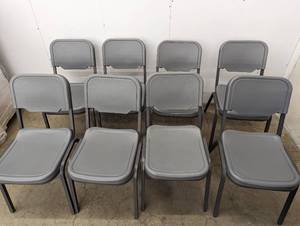lot 27 image: 8 Stackable Chairs - See Pictures