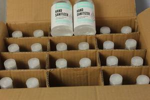 lot 118 image: Case of 24 Bottles of DEFENDR 8 oz Hand Sanitizer Bottles