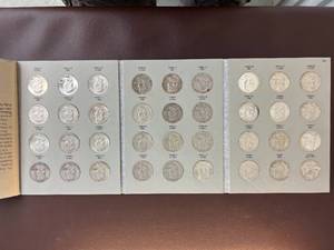 Franklin Half Dollar Book 90% SILVER