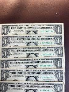 10) $1 DOLLAR STAR NOTES