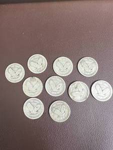 10 STANDING LIBERTY QUARTERS