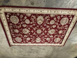 Home Dynamix Bazaar Scarlet RedIvory 5 ft. x 7 ft. Medallion Area Rug  Customer Returns See Pictures